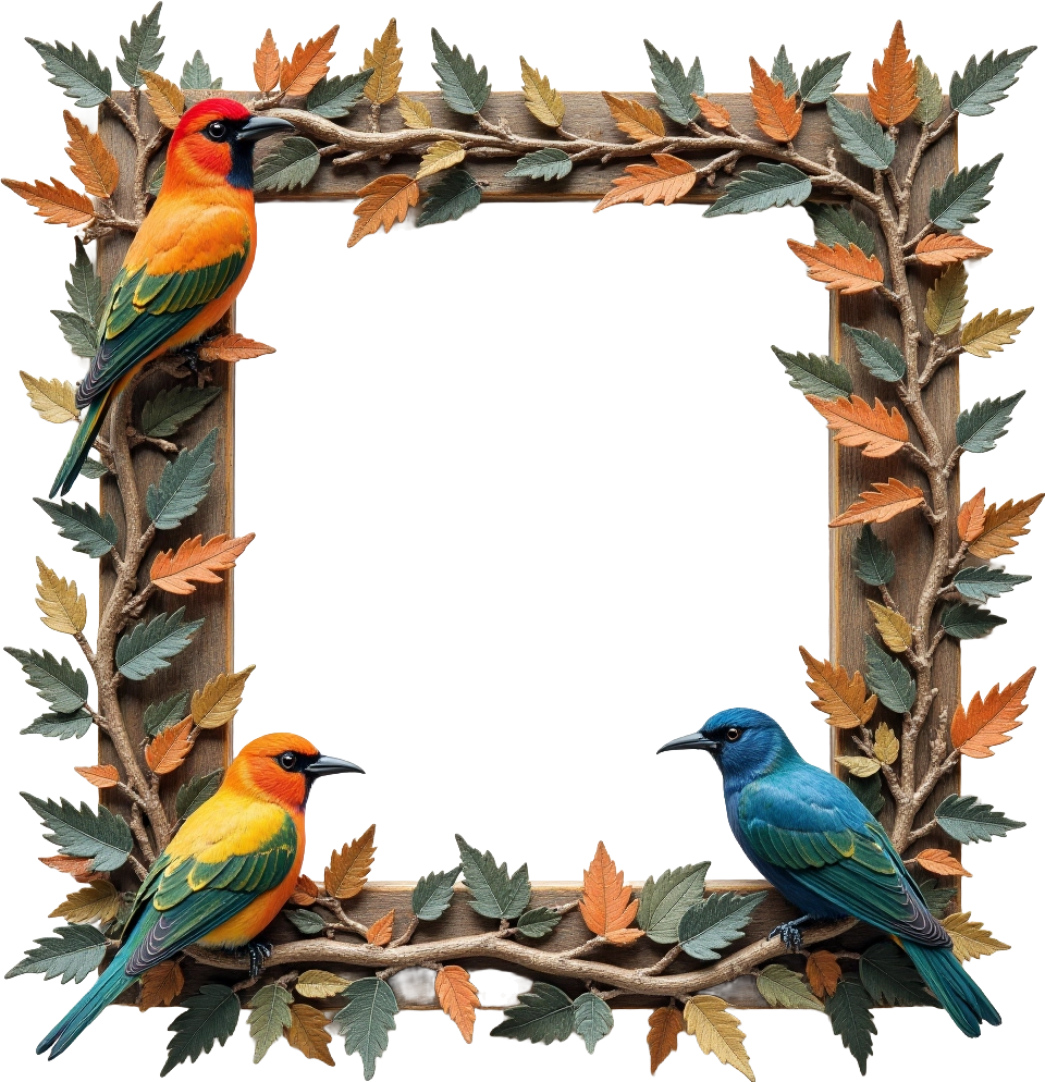 Autumn Birds Frame